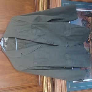 LL Bean Olive Green Travel Blazer NWOT